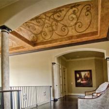 Custom ceiling design and faux stone columns copy